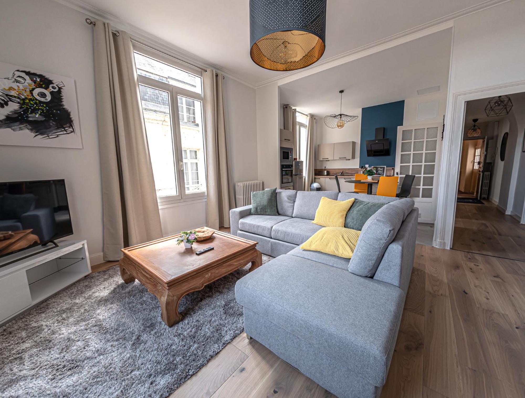 Appartement Le Moliere Vue Sur Loire Сомюр Екстериор снимка