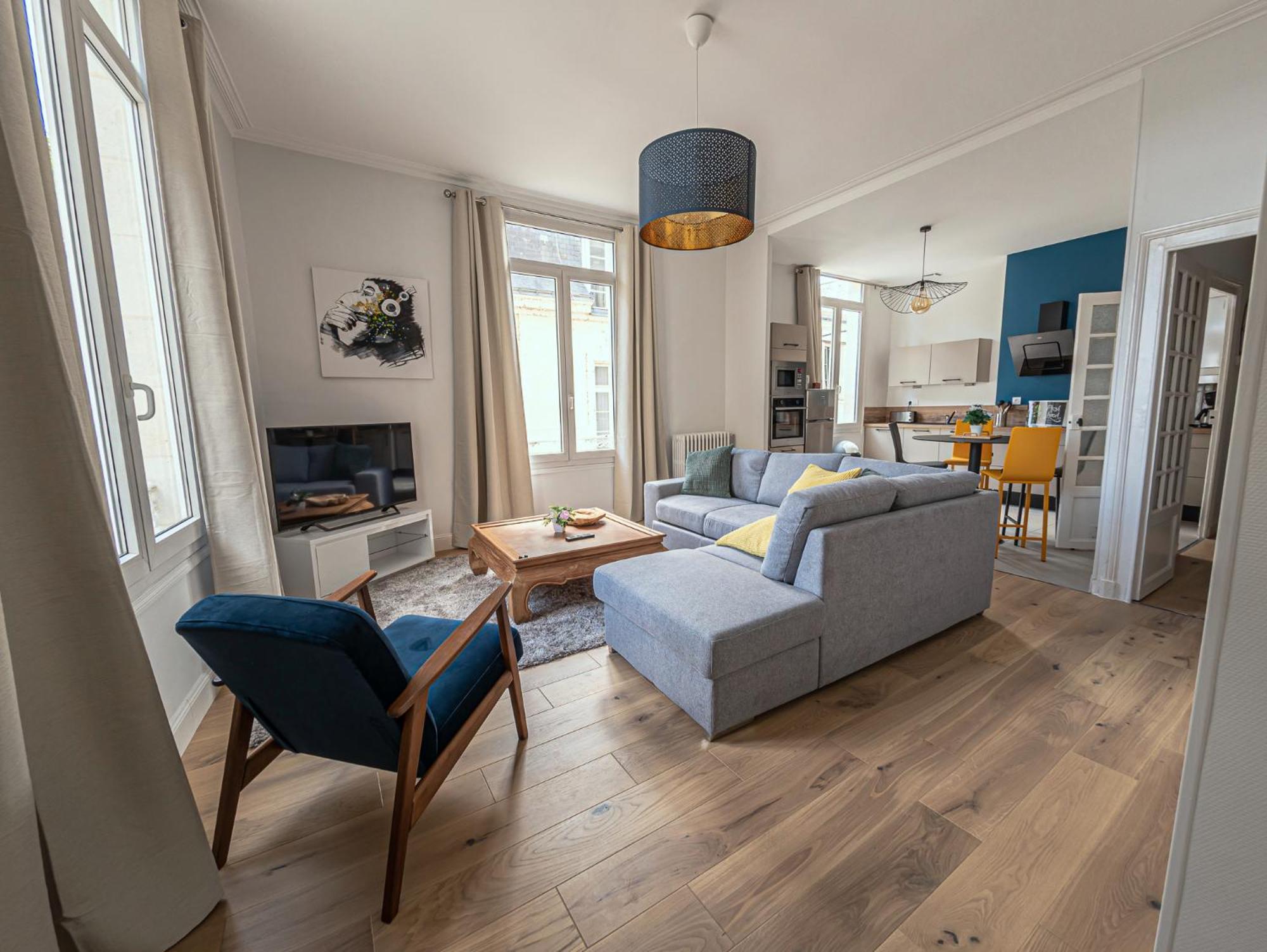 Appartement Le Moliere Vue Sur Loire Сомюр Екстериор снимка